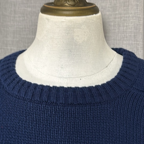 Vintage Nautical Vibes Crew Neck Cotton Sweater-Sz Adult M-Blue-EUC - Picture 6 of 16